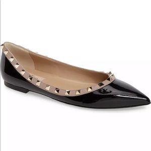 Size 6.5 Valentino Garavani Black Flats